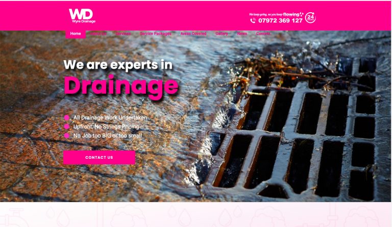 wyre drainage web development